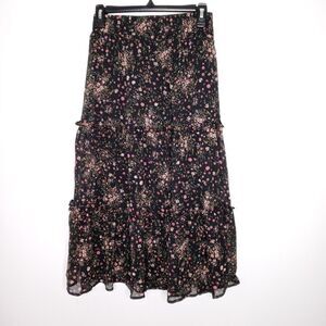 Haver London floral midi skirt size XS